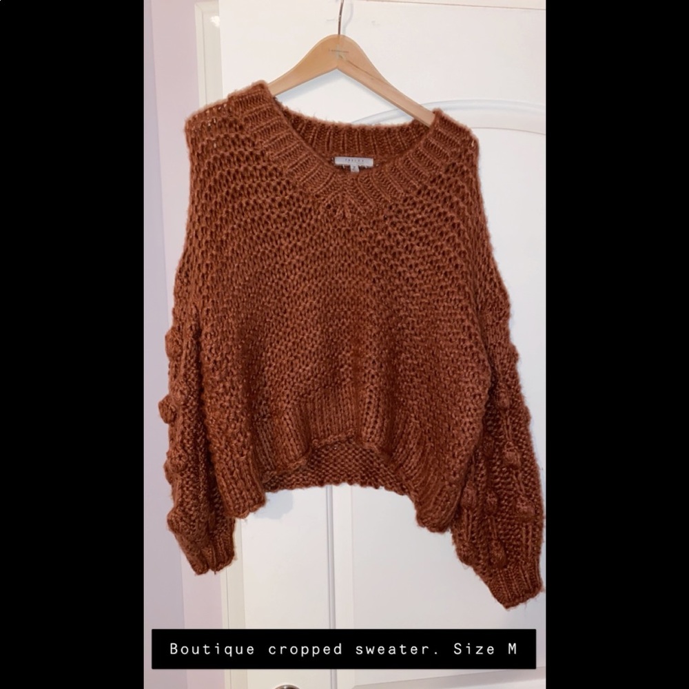 Boutique cropped sweater